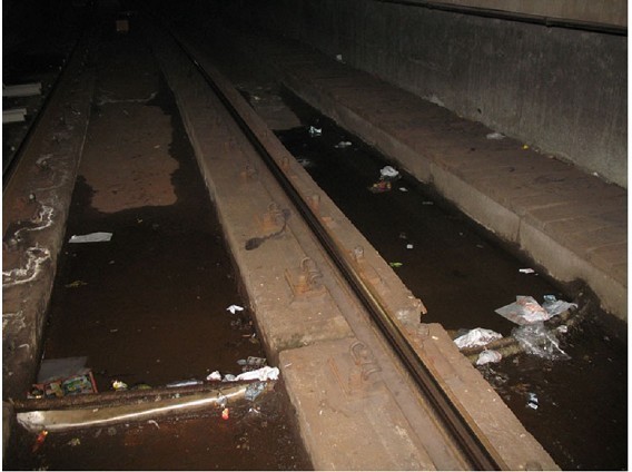Betonlängsbalkensanierung, U-Bahn